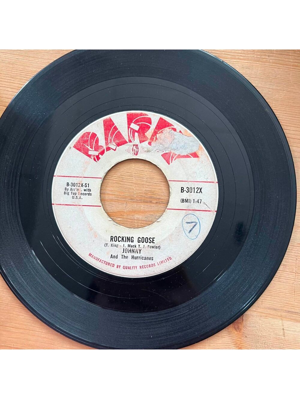 Johnny and the Hurricanes - Rocking Goose/Revival 45rpm VG+ R08